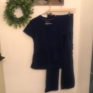 Healing Hands Purple Label Navy Blue Scrubs XXS